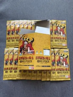 【プロモ2パック付】ワンピース 世界最強の戦士 同一box未開封24パック プロモ2パック付】ワンピース 世界最強の戦士 同一box未開封24パック