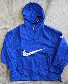 90s　NIKE　ナイロンパーカー　ハーフジップ　アノラックジャケット　ナイキ