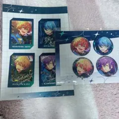 あんスタプロセカコラボ ぱしゃっつ 缶バッジ　神代類 青柳冬弥 東雲彰人 天馬司