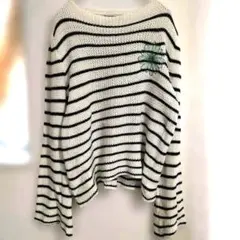 Mardi Mercredi ストライプニットセーター