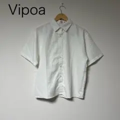 【タグ付】　Vipoa ヴィポア　半袖シャツ　ホワイト　フリーのサムネイル