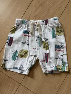スヌーピー ハーフパンツ 90 キッズ サーフ柄 総柄 夏服 小さめ