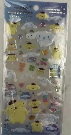 【正規品 】ポムポムプリン シナモロール サンリオクリアキャンディシール