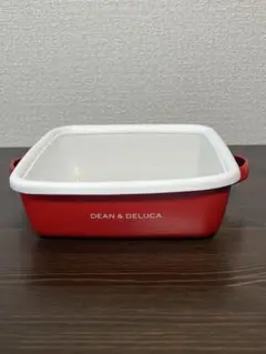 DEAN & DELUCA　ディーン&デルーカ　ホーローコンテナー　レッド