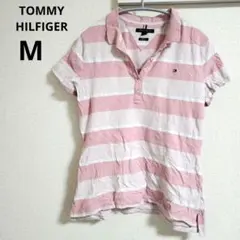 TOMMY HILFIGER【M】スリムフィットボーダーポロシャツ