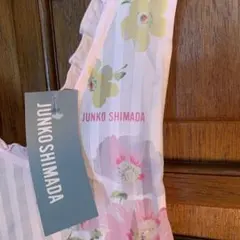 ☆新品【JUNKO SHIMADA )花柄ピンク系エプロンのサムネイル