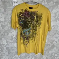 Miami Ink スカルTシャツ イエロー S-M
