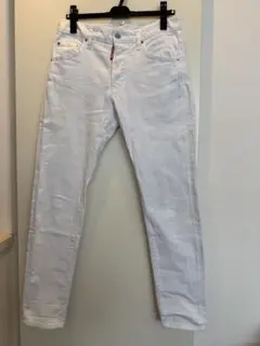 新品 DSQUARED2 SkinnyDanJean ホワイト36 イタリア製のサムネイル