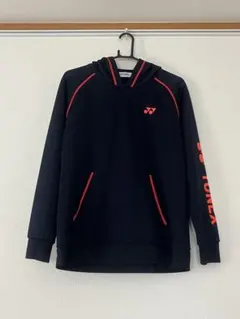 YONEX フード付き長袖ウェア ネイビー/オレンジ