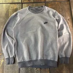古着　80s NIKE 紺タグ　リンガースウェット　ラグラン　後染めチャコールM