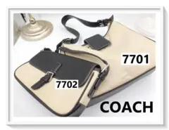 難あり　✨COACH　コーチ　アイボリー/ブラック　ショルダーバッグ　２個セット