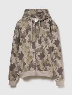 【超美品】GAP リアルツリー柄　ジップパーカー　M