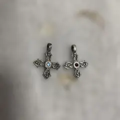 美品　BICO スワロフスキークリスタル　ペンダント　トップ　ヘッド　2個セット