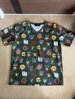 adidas プリント柄 Tシャツ Fサイズ