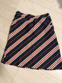 BURBERRY BLUE LABEL 綿100%ストライプ フレアスカートのサムネイル