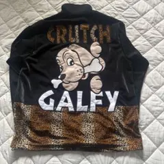 GALFY ガルフィー ベロア トラックジャケット 大型犬 レオパード 刺繍