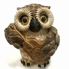ミミズク 音楽隊 オーケストラ アンティーク マーチング フクロウ ギター
