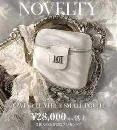 【即日発送】 darich キャビアスキンレザースモールポーチ ノベルティ