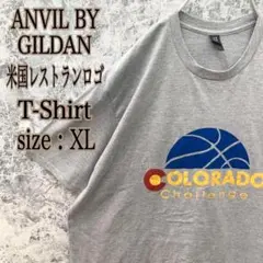 IT178 US古着アメリカコロラド州スポーツブックバー&グリルロゴ半袖Tシャツ