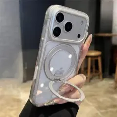 iPhone 17Pro クリアケース MagSafe対応 リング付き