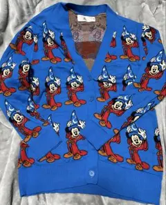 ディズニー◆ファンタジア◆魔法使いの弟子◆ミッキーマウス◆総柄◆カーディガン