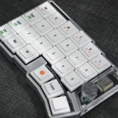 Cornix LP シルバー 無線分割キーボード(海外購入品) ケース付き 