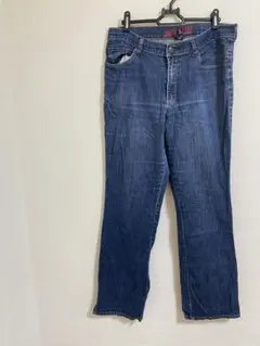 濃紺 ストレートデニムパンツ