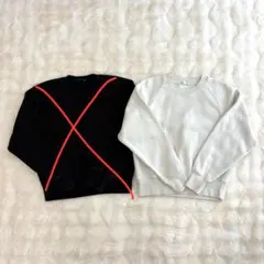 GU ヘビーウェイト スウェット プルオーバー 白 M 裏起毛 トレーナー