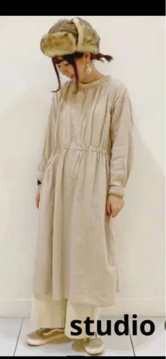 studio clip 2wayダブルギャザーワンピース新品