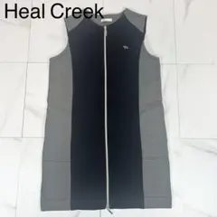 美品❗️Heal Creek ヒールクリーク ノースリーブワンピース ゴルフ　Lのサムネイル