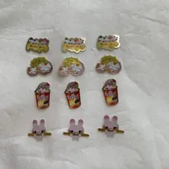 当時物　ウサロング　フレークシール　平成レトロ　うさちゃん　ねこちゃん　パンダ