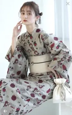 新品　アデリアレトロ　ニコアンティーク×アデリアレトロ レトロ 浴衣 utatane（ウタタネ）の「【アデリアレトロ×ニコアンティーク