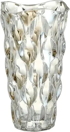 大型 花瓶 フラワーベース ガラス 24cm 枝物 おしゃれ 琥珀 アンバー