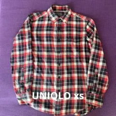 UNIQLO ユニクロ　フランネルチェックシャツ XS メンズ レディース