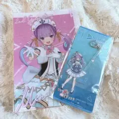 ホロライブ 湊あくあ クリアファイル キャラ撮りスティック