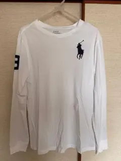 Polo Ralph Lauren ホワイト長袖Tシャツ ボーイズXL