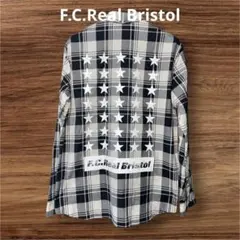 F.C.Real Bristol バックプリント タータンチェックシャツ XLのサムネイル