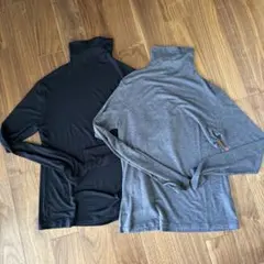 UNIQLO C 極暖ヒートテックカシミヤブレンドタートルネックT 2枚セット
