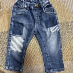 ムージョンジョン　デニムパンツ　80サイズ