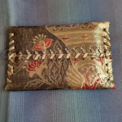 ハンドメイド　着物帯で作りました 和風ティッシュボックス