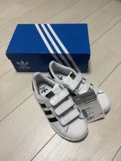 adidas スーパースターCFベルクロホワイトブラック