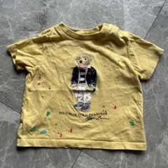 【美品】ラルフローレン　Tシャツ　ベア　ペンキ