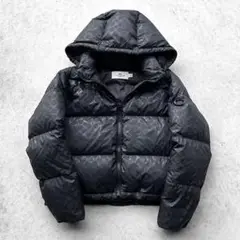 美品 COACH シグネチャー 総柄 2way ダウンジャケット　ブラック