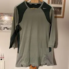 Nike Dri-FIT 七分袖ランニングトップス L グレー