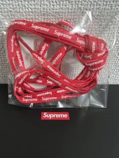 【新品】ナイキエアフォース1 supreme シューレース 赤靴紐のサムネイル