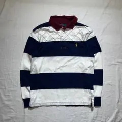 90s Polo Ralph Lauren ラルフローレン　ボーダー　シャツのサムネイル