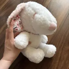 スヌーピーぬいぐるみ 花柄耳