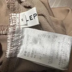 ベージュ ハイウエスト マタニティパンツ S