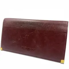 Yves Saint Laurent ヴィンテージ レザー ゴールド金具 長財布