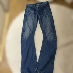 wjk デニムパンツ ボタンフライ　y2k 00s mサイズのサムネイル